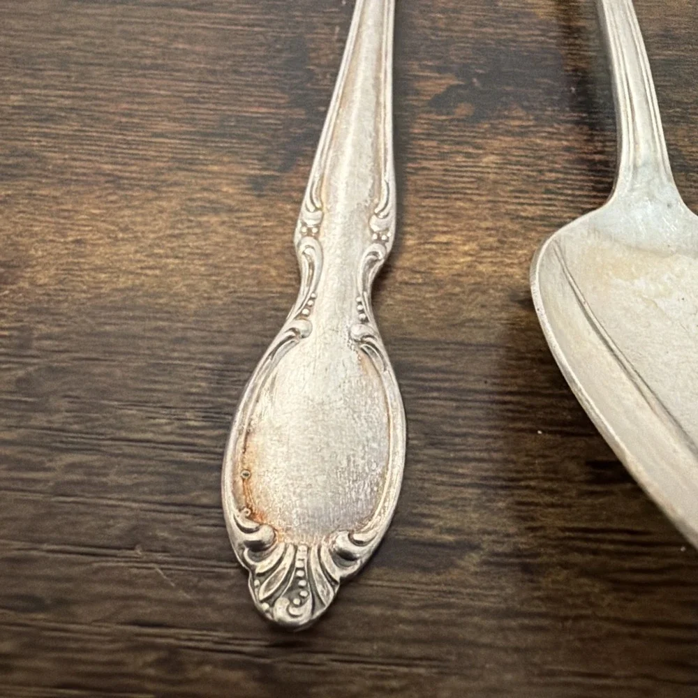 VTG Lot 8x Iced Tea Spoons WM Rogers International Silver Precious Mirror 7 3/4